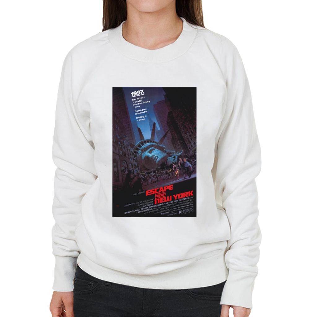 Escape From New York Prison Poster Women's Sweatshirt