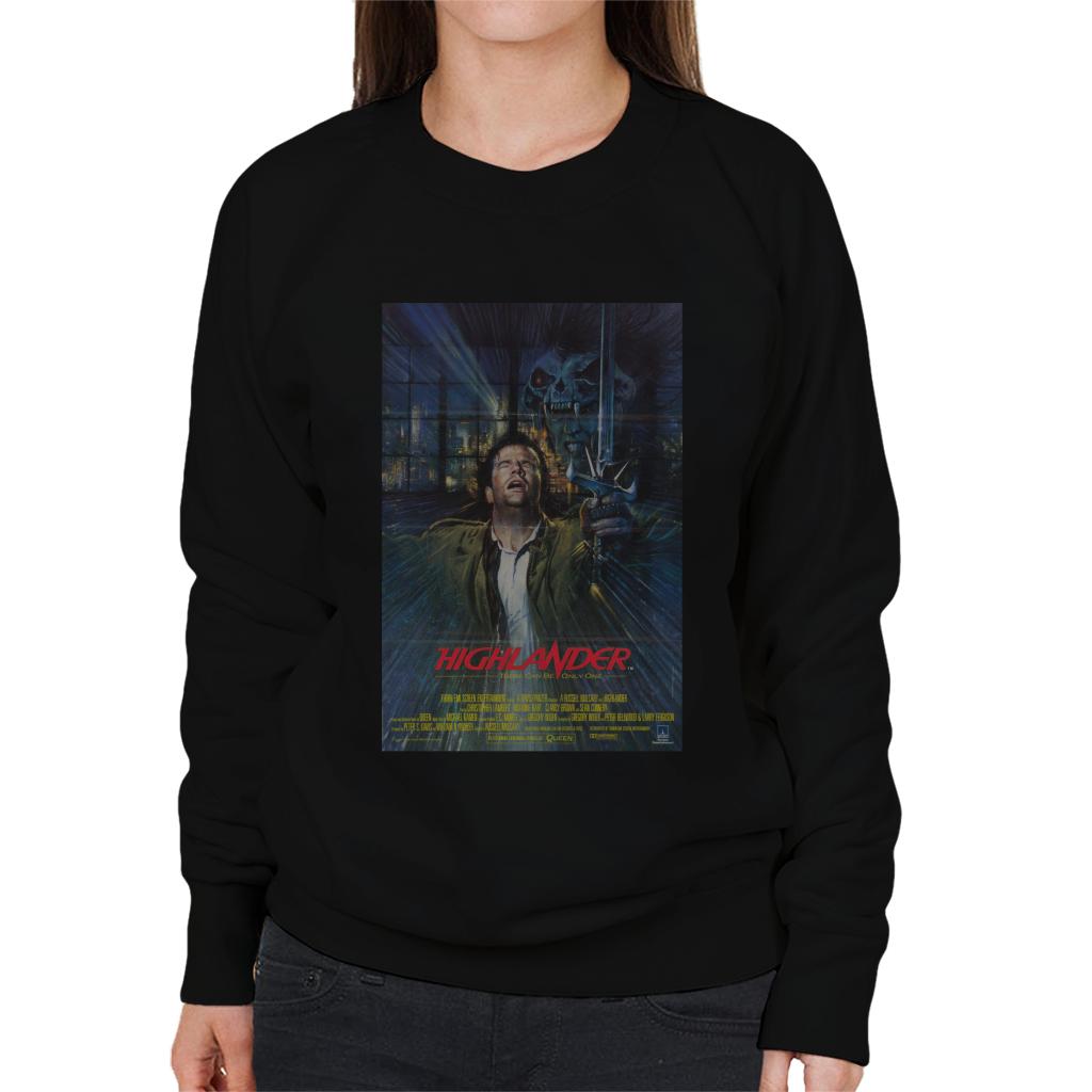 Highlander 1986 Movie Poster Montage Women's Sweatshirt