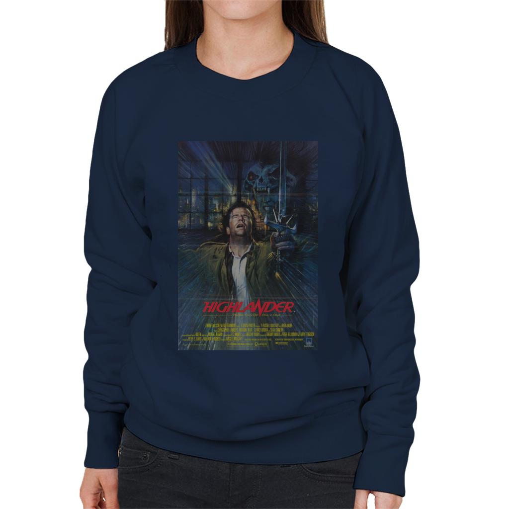 Highlander 1986 Movie Poster Montage Women's Sweatshirt