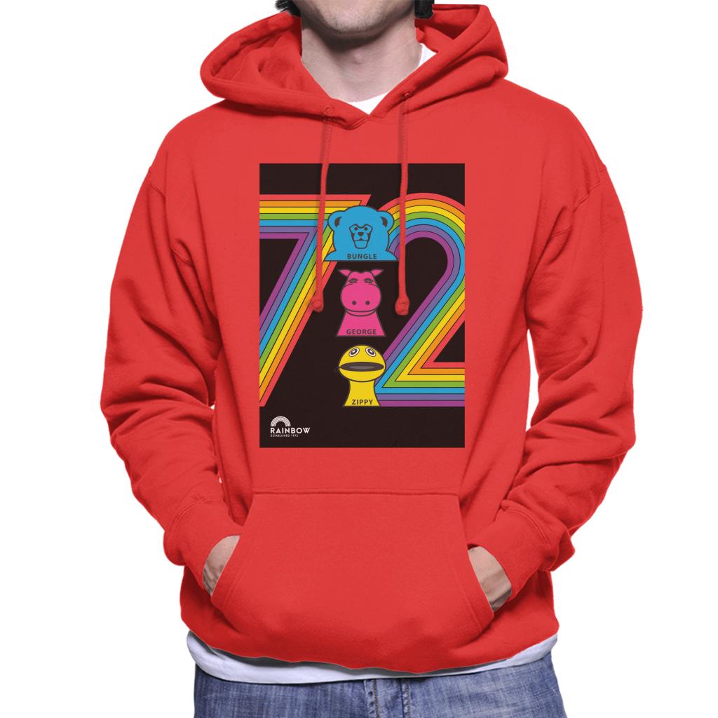 Rainbow 1972 Bungle George And Zippy Men's Hooded Sweatshirt product image 4