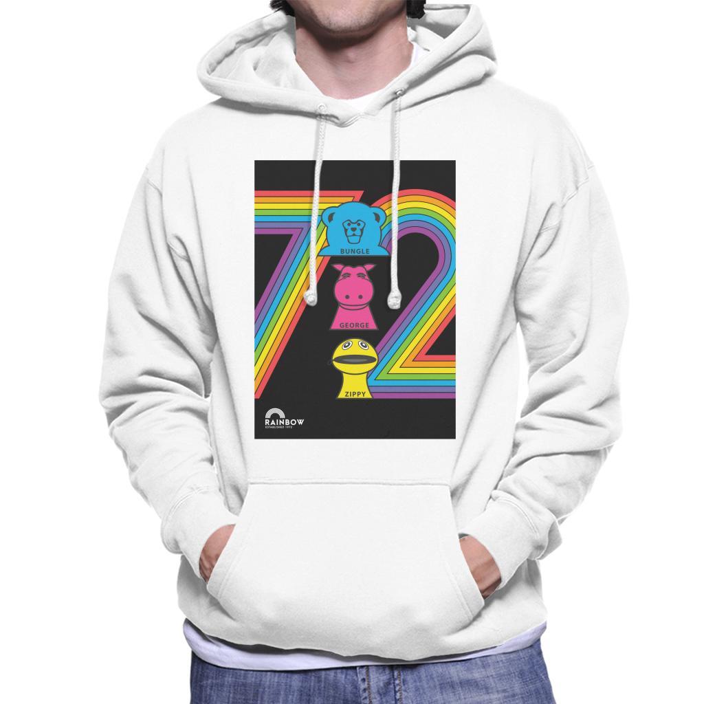 Rainbow 1972 Bungle George And Zippy Men's Hooded Sweatshirt product image 1