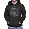 Citroen 2CV White Angle Montage Men's Hooded Sweatshirt product image 1