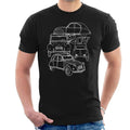 Citroen 2CV White Angle Montage Men's T-Shirt product image 1