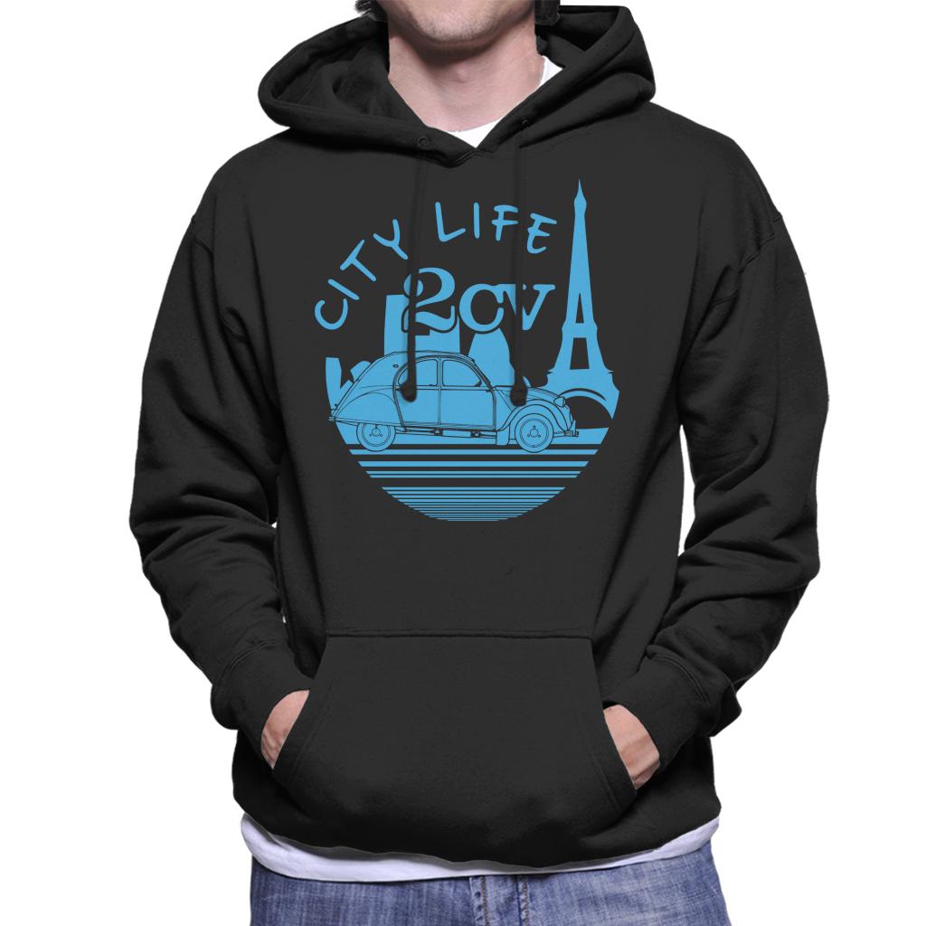 Citroen 2CV City Life Paris Men's Hooded Sweatshirt product image 1
