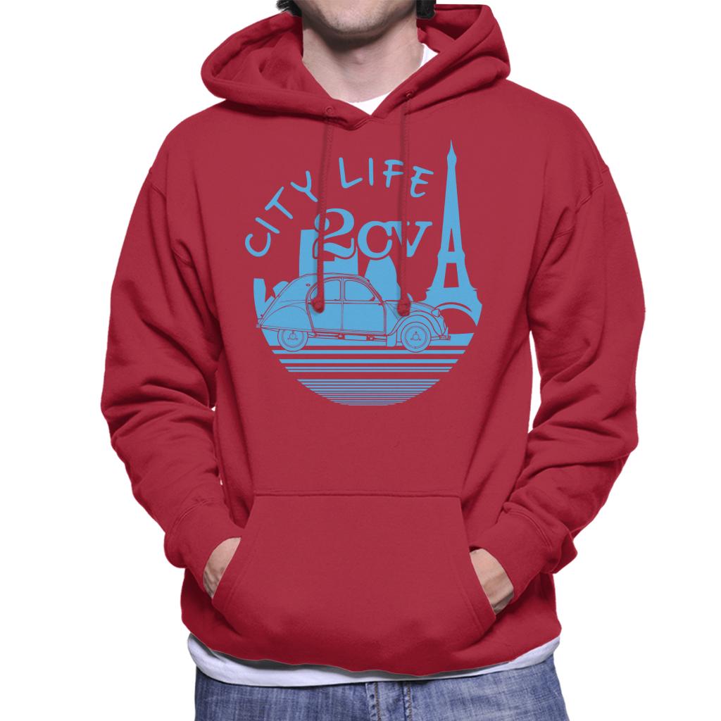 Citroen 2CV City Life Paris Men's Hooded Sweatshirt product image 6