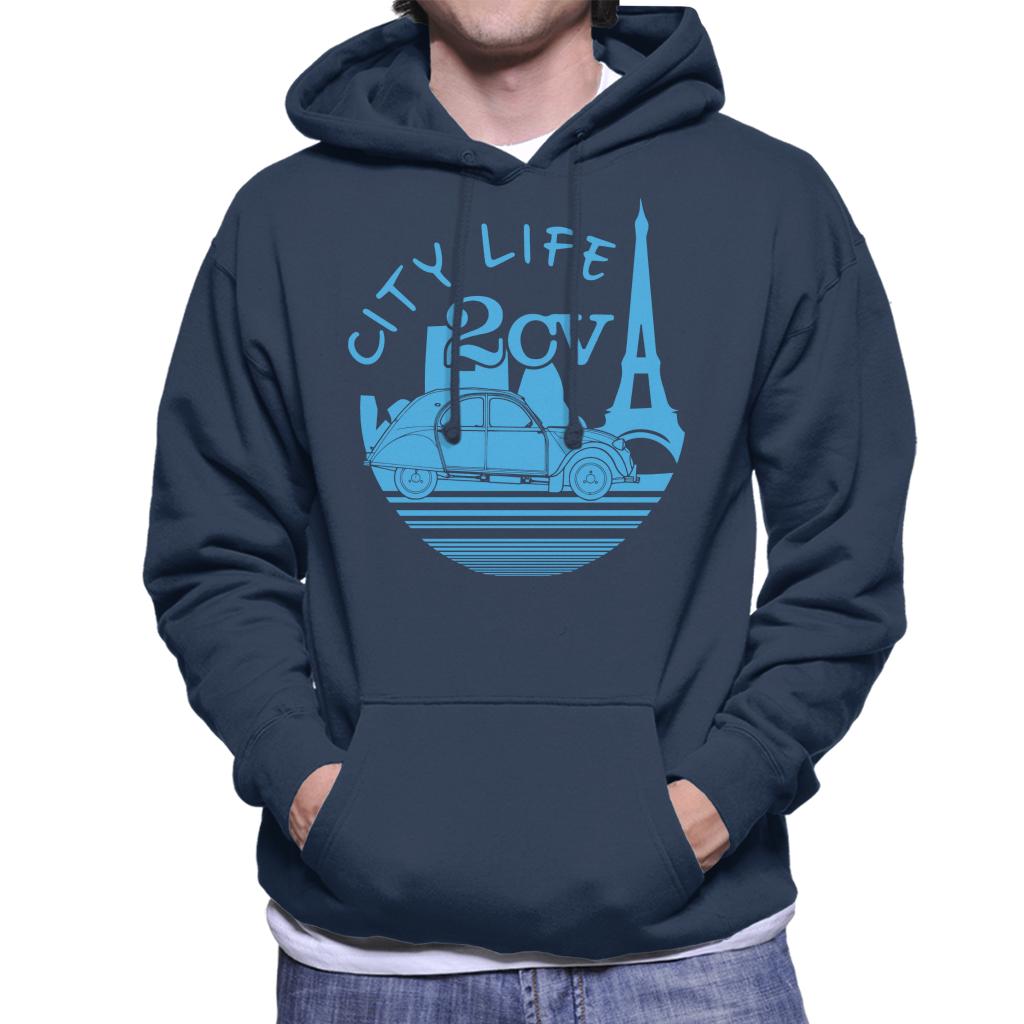 Citroen 2CV City Life Paris Men's Hooded Sweatshirt product image 4