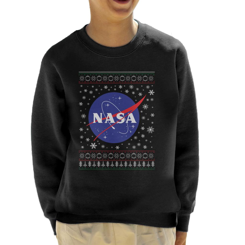 The NASA Classic Insignia Christmas Knit Pattern Kids product image 1