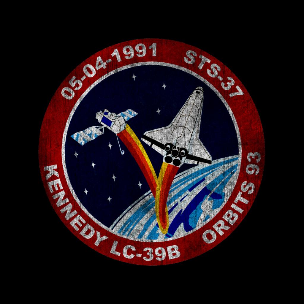NASA STS 37 Atlantis Mission Badge Distressed Kids product image 2