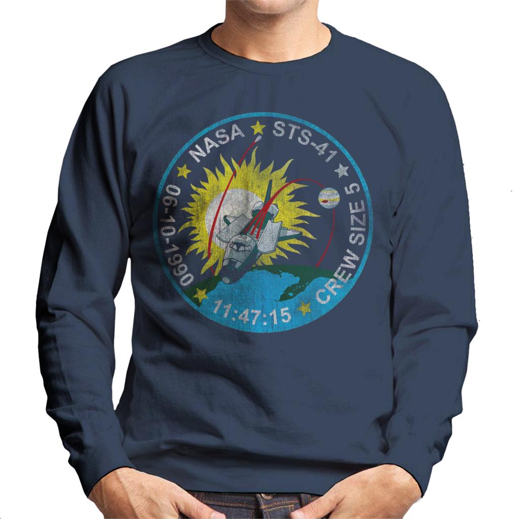 NASA STS 41 Discovery Mission Badge Distressed Men's product image 6