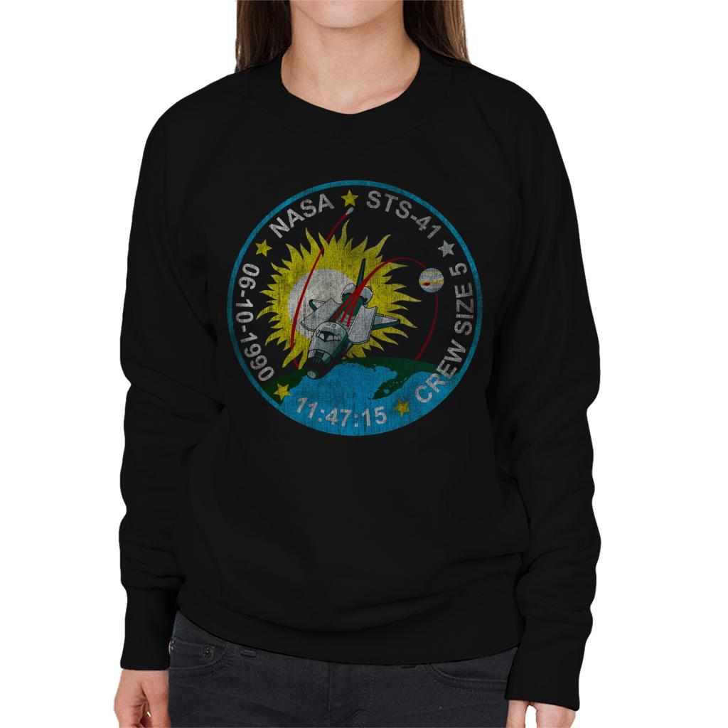 NASA STS 41 Discovery Mission Badge Distressed Women's product image 1