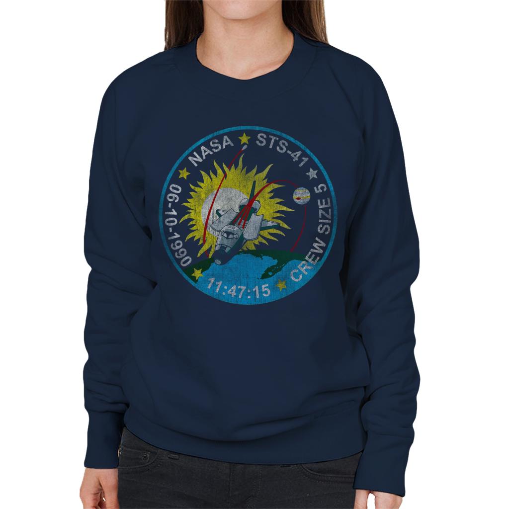 NASA STS 41 Discovery Mission Badge Distressed Women's product image 6