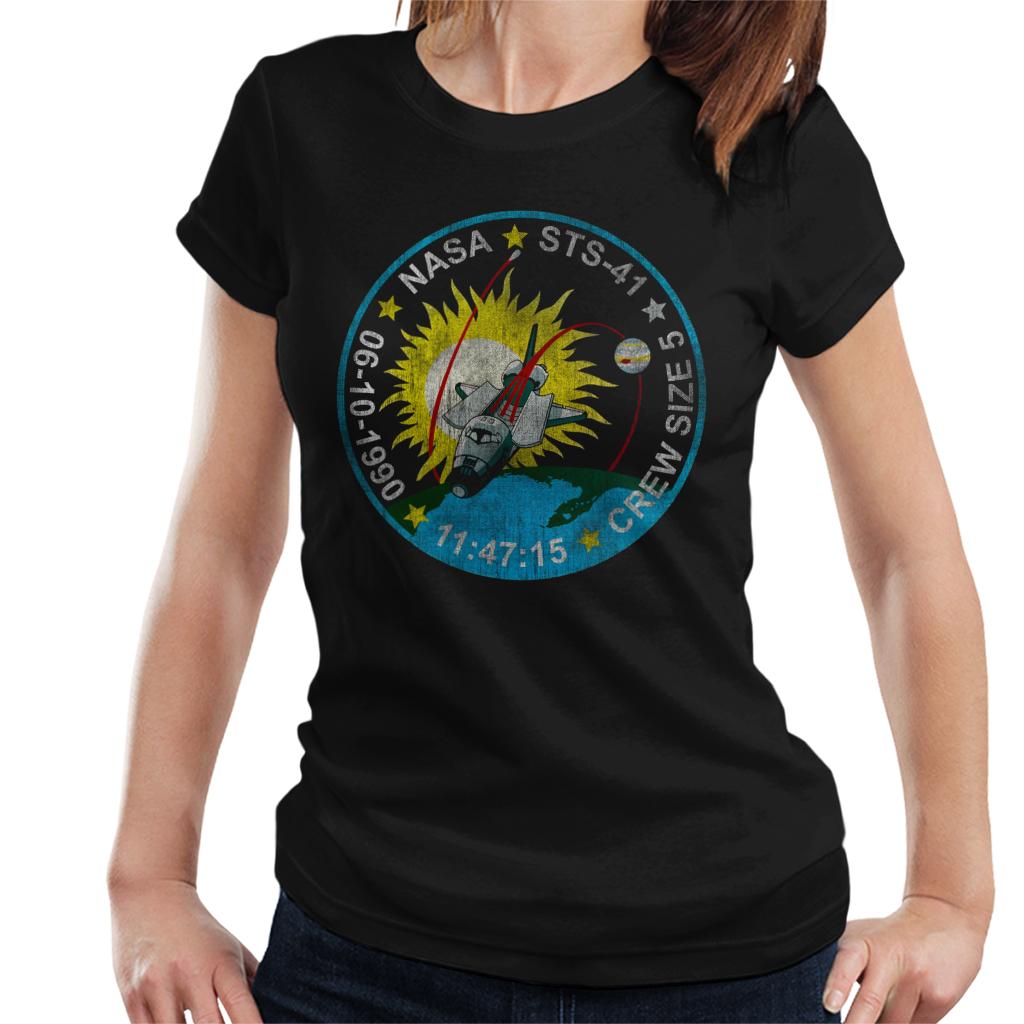 NASA STS 41 Discovery Mission Badge Distressed Women's product image 1
