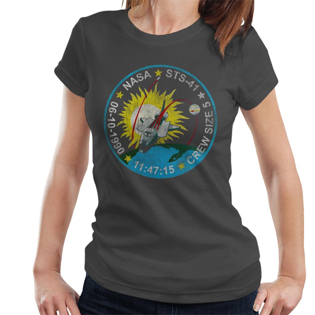 NASA STS 41 Discovery Mission Badge Distressed Women's product image 4