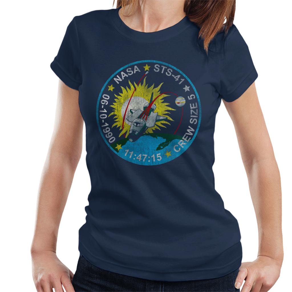 NASA STS 41 Discovery Mission Badge Distressed Women's product image 6