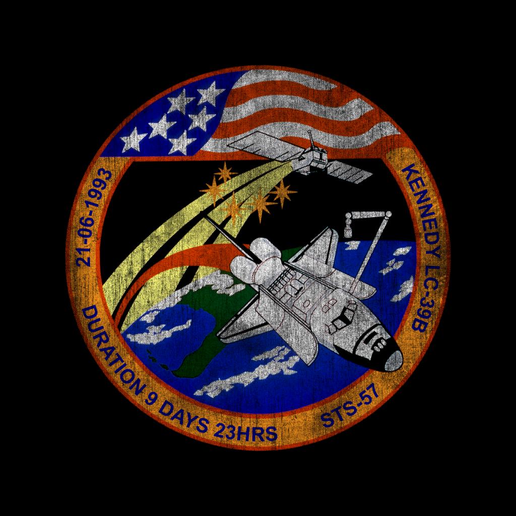NASA STS 57 Endeavour Mission Badge Distressed Women's product image 2