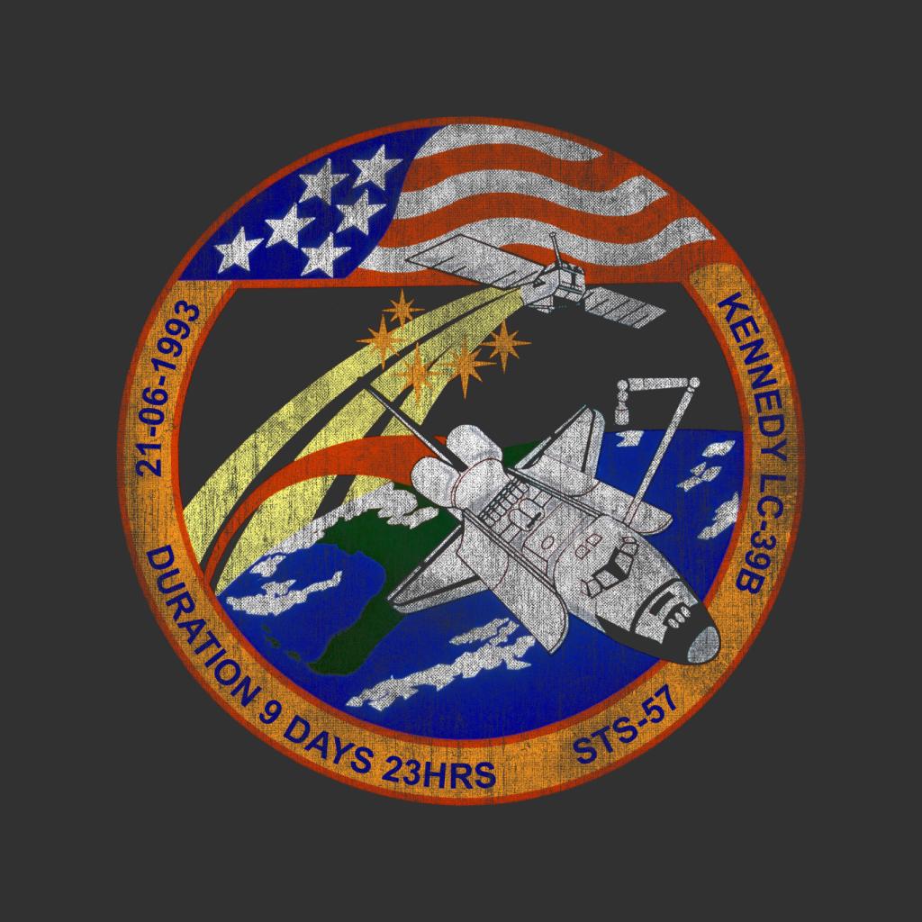 NASA STS 57 Endeavour Mission Badge Distressed Men's product image 5