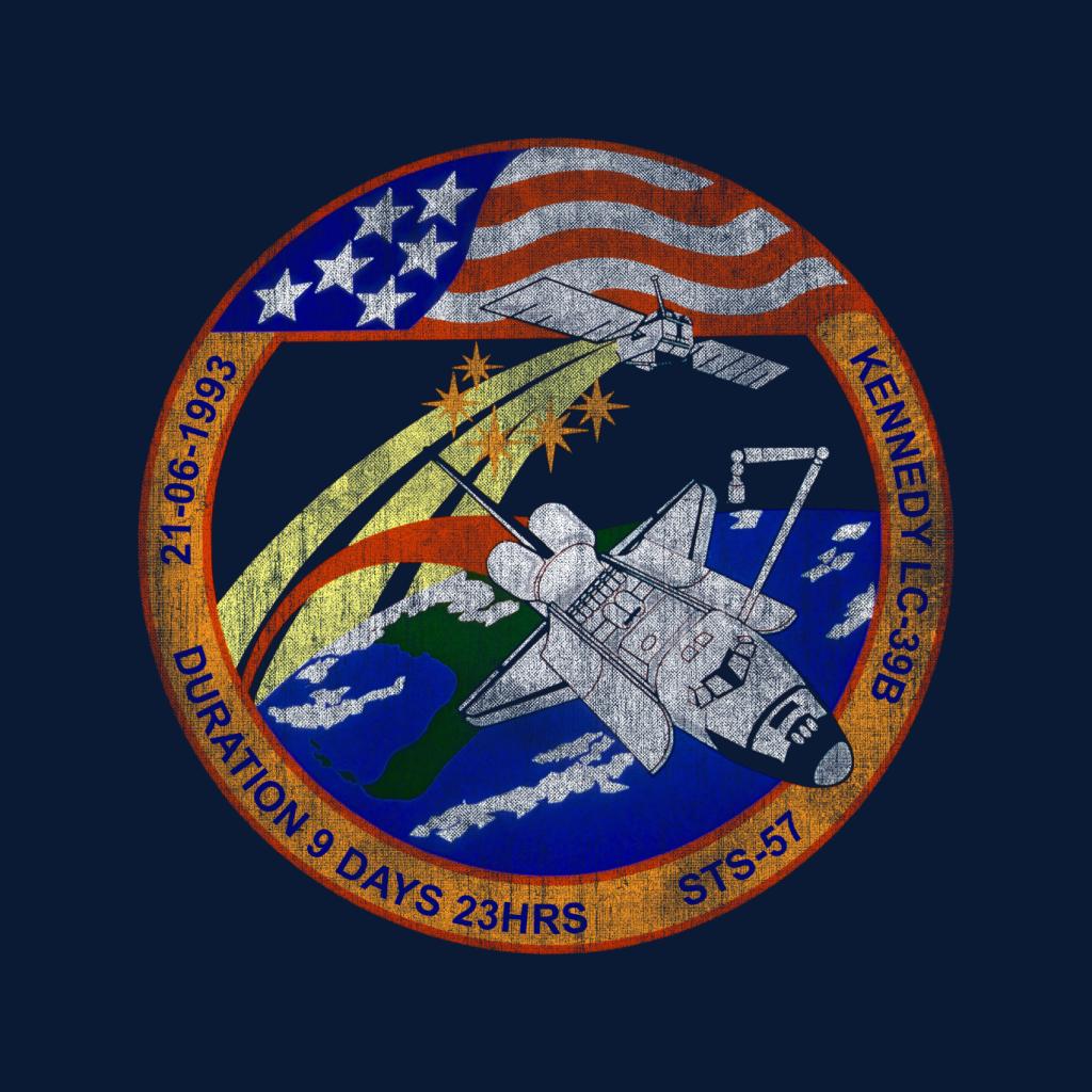 NASA STS 57 Endeavour Mission Badge Distressed Men's product image 7