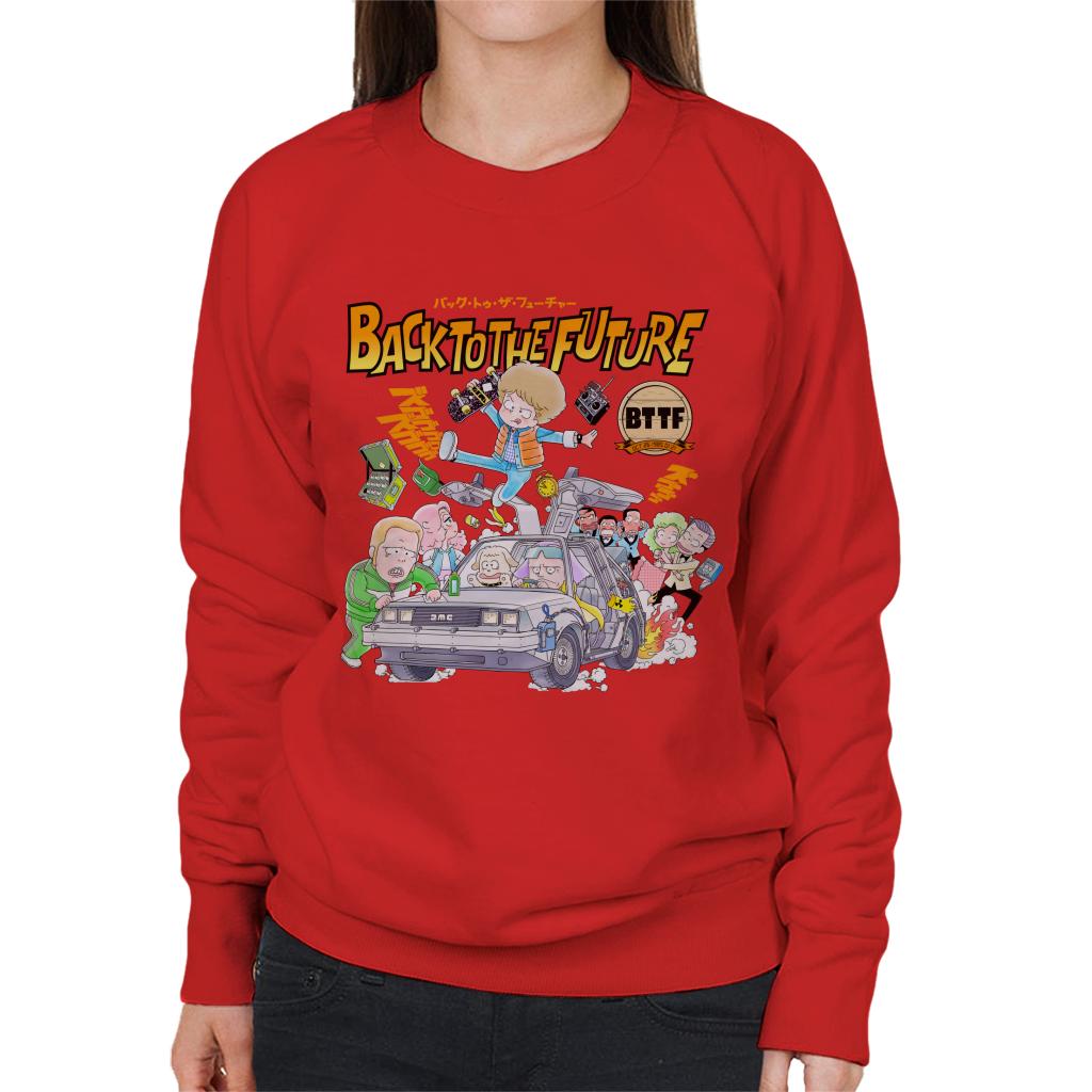 Back To The Future Comic Kanji Women's Sweatshirt product image 4