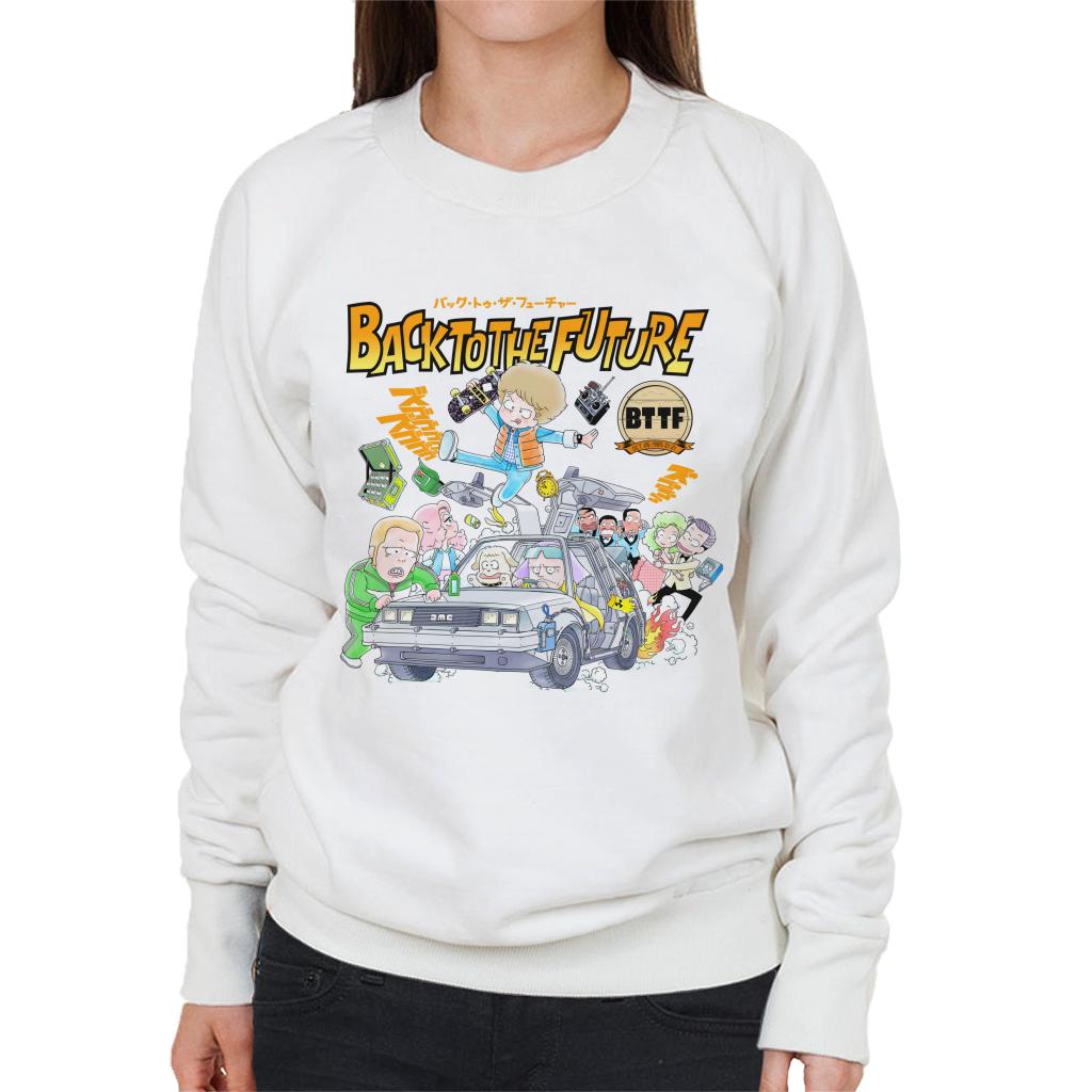 Back To The Future Comic Kanji Women's Sweatshirt product image 1