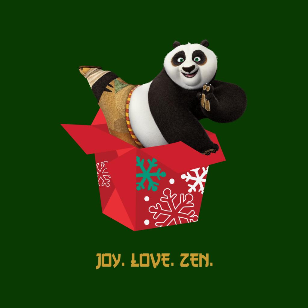 Kung Fu Panda Christmas Po Festive Box Men's Sweatshirt product image 5