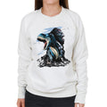 King Kong Vs T Rex Character Heads Women's Sweatshirt product image 1