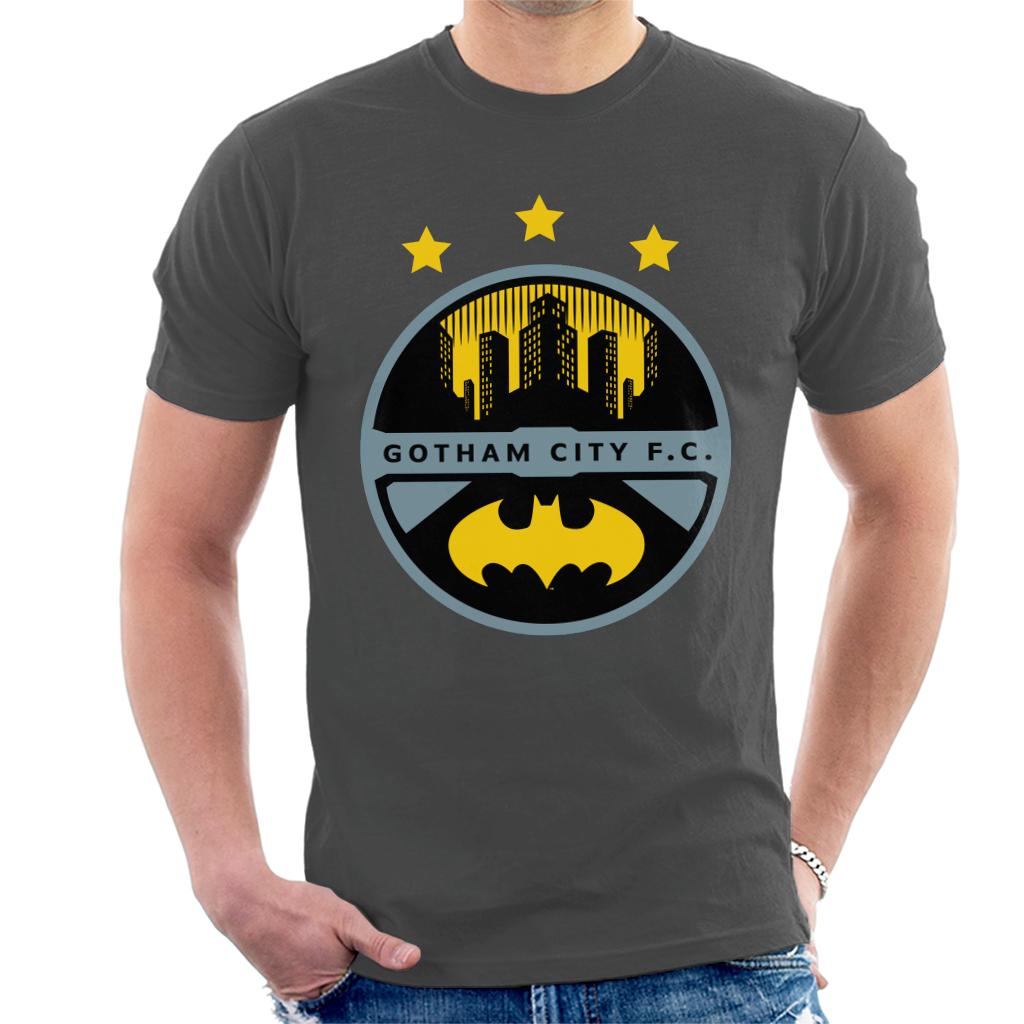 Batman Sports Gotham City FC Badge Men's T-Shirt product image 4