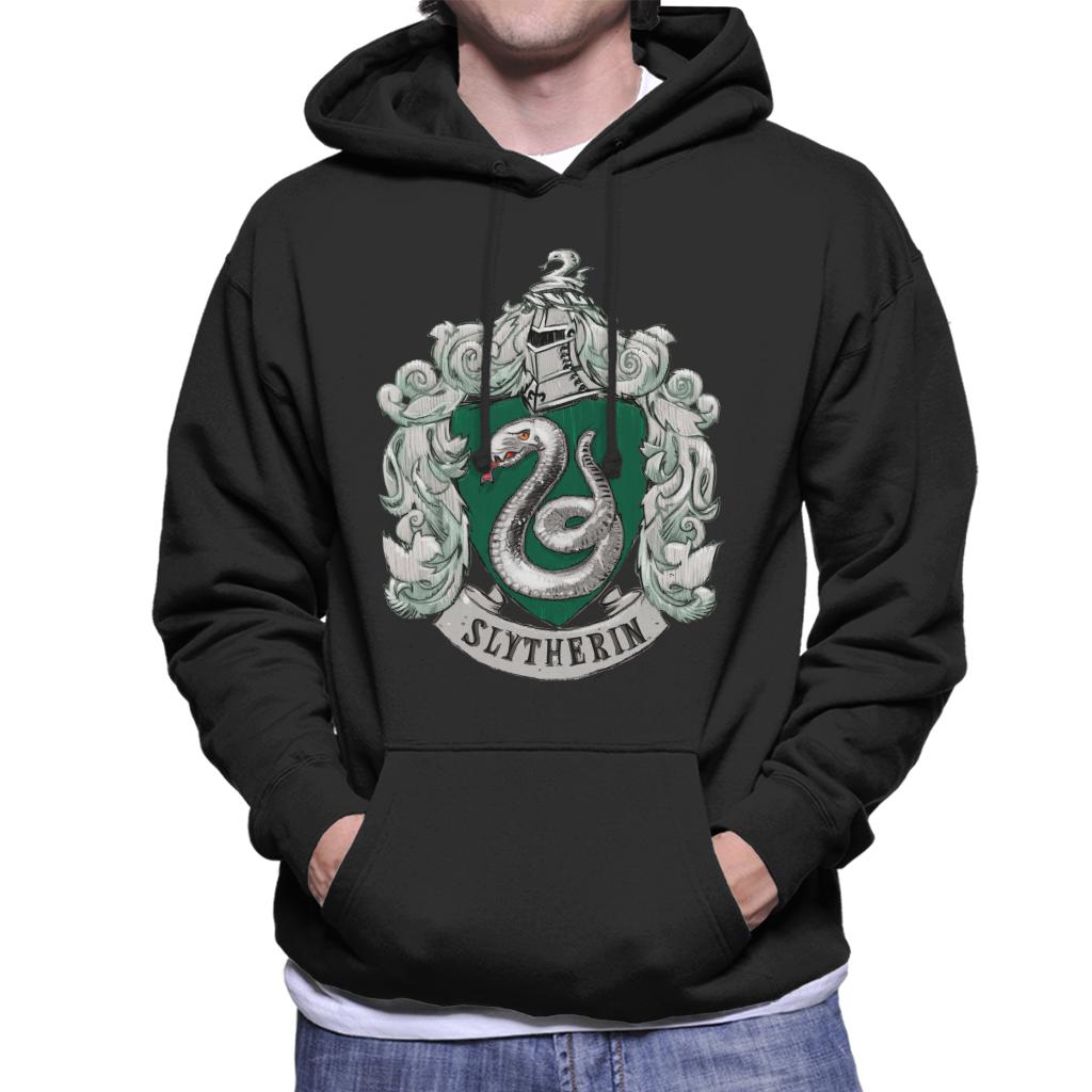 Harry Potter Slytherin House Crest Men's Hooded Sweatshirt product image 1