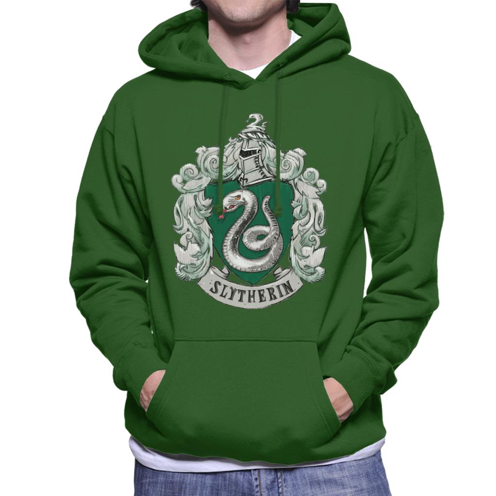Harry Potter Slytherin House Crest Men's Hooded Sweatshirt product image 6