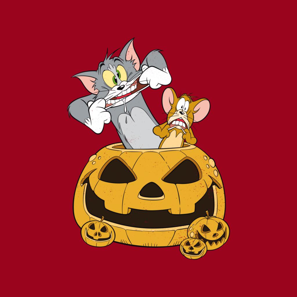 Tom and Jerry Halloween Pumpkin Face Kid's Hooded Sweatshirt product image 5