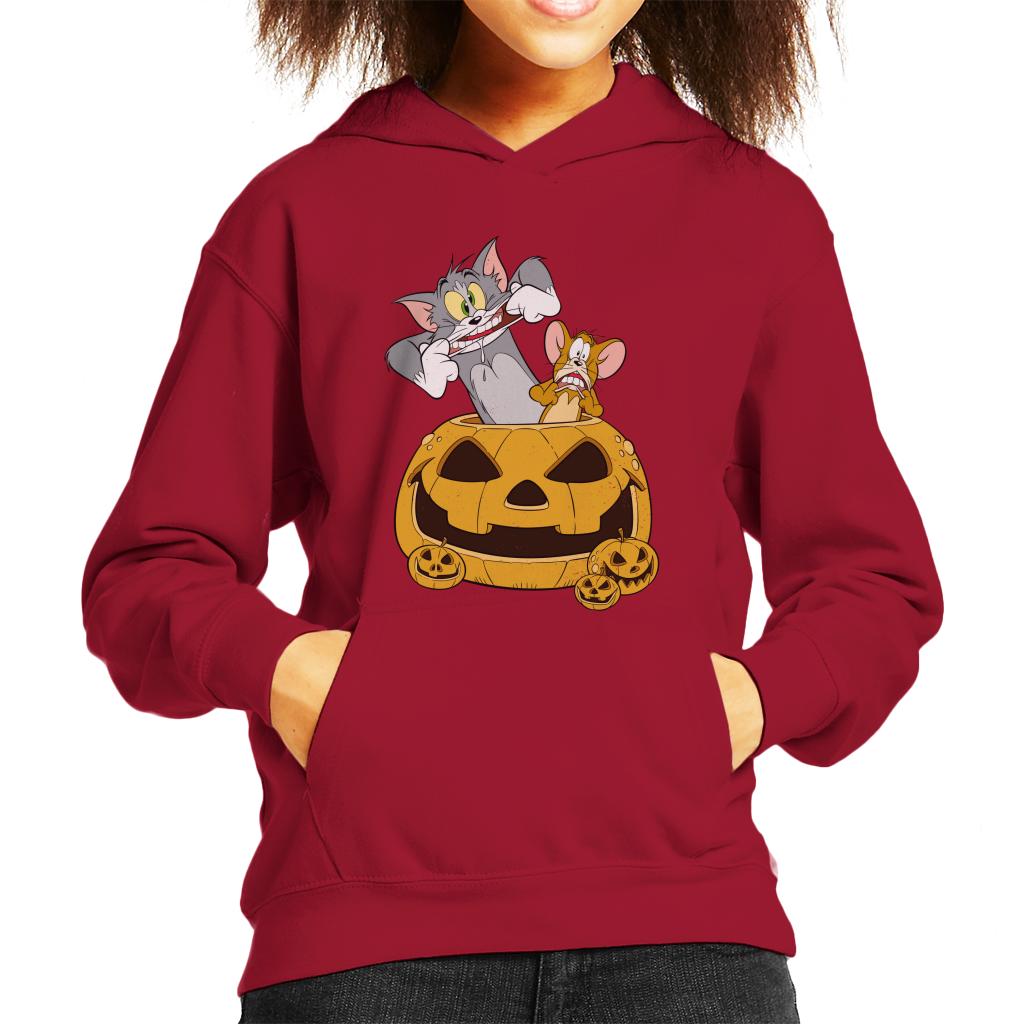 Tom and Jerry Halloween Pumpkin Face Kid's Hooded Sweatshirt product image 4
