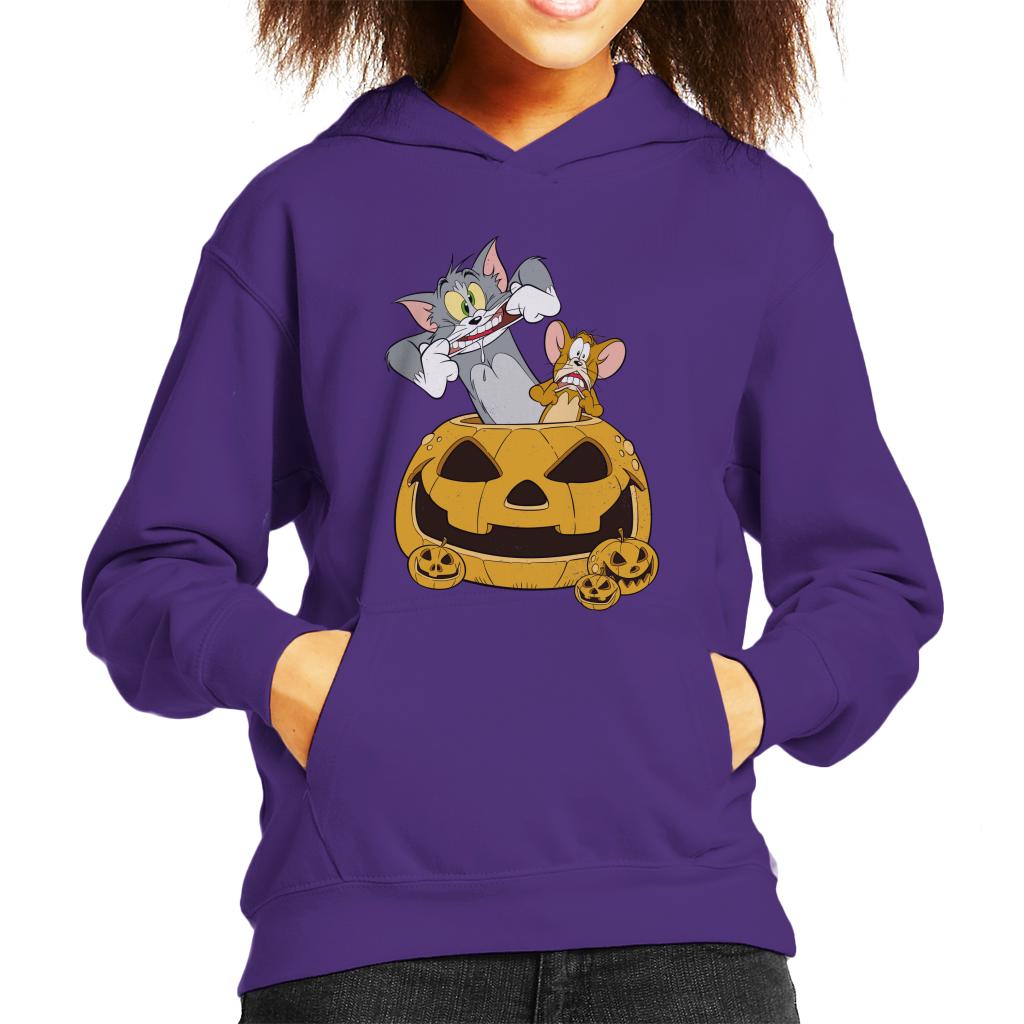 Tom and Jerry Halloween Pumpkin Face Kid's Hooded Sweatshirt product image 6