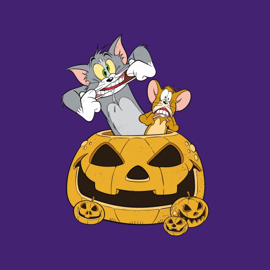 Tom and Jerry Halloween Pumpkin Face Kid's Hooded Sweatshirt product image 7