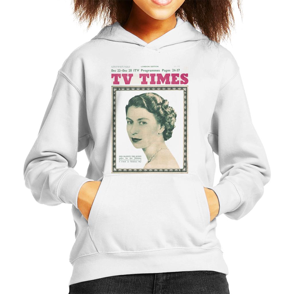 TV Times Queen Elizabeth II 1957 Cover Kids Hooded product image 1