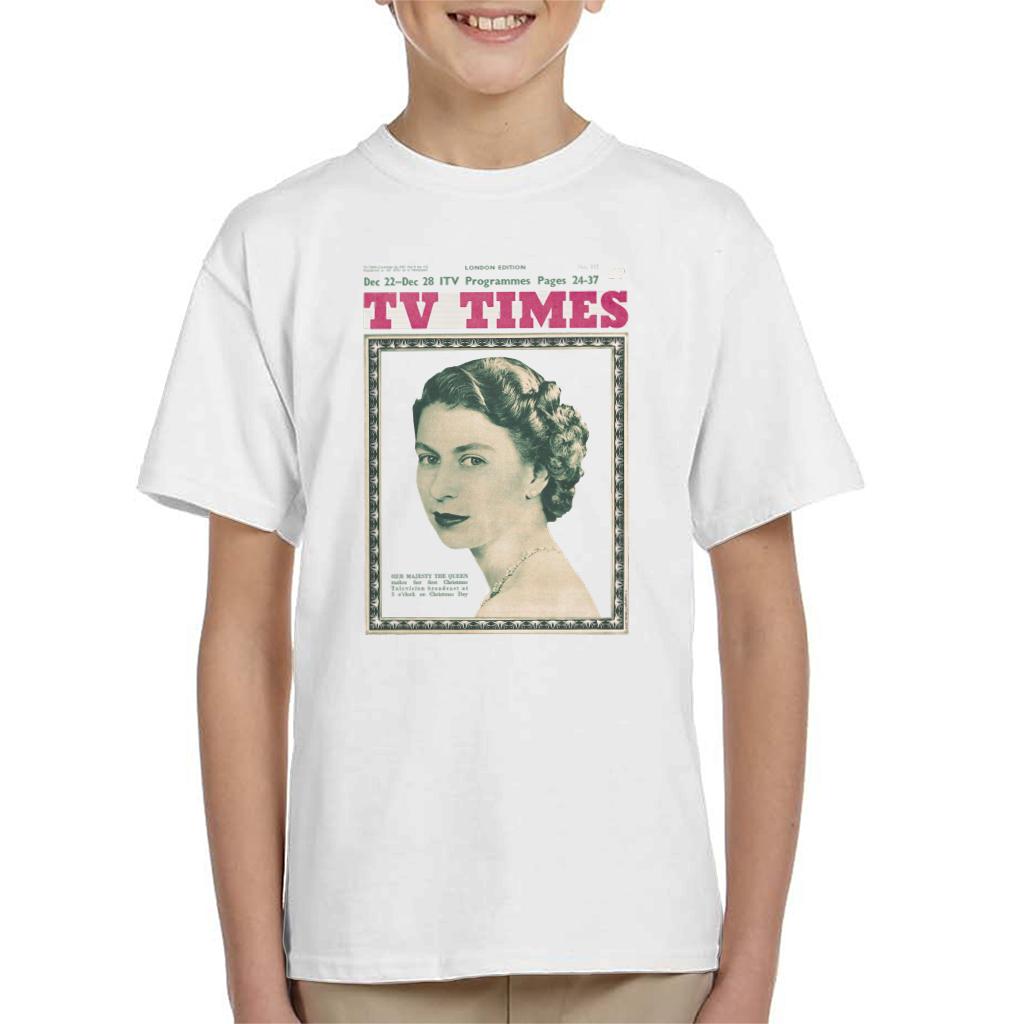 TV Times Queen Elizabeth II 1957 Cover Kids T-Shirt product image 1
