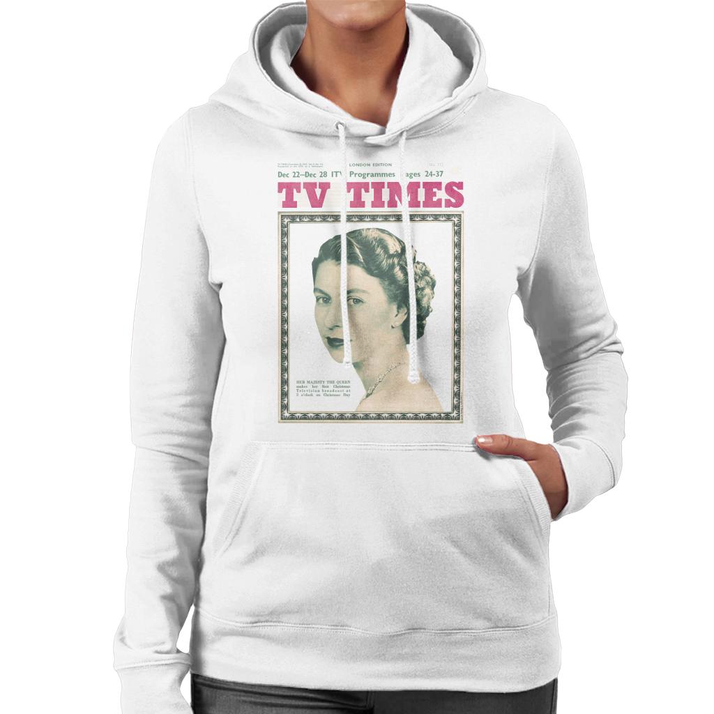 TV Times Queen Elizabeth II 1957 Cover Women's Hooded product image 1