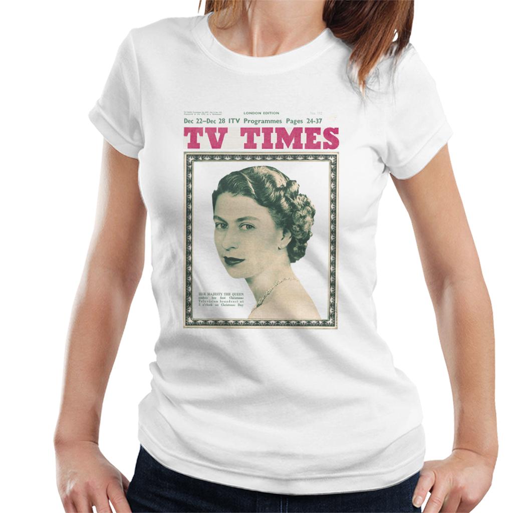 TV Times Queen Elizabeth II 1957 Cover Women's T-Shirt product image 1