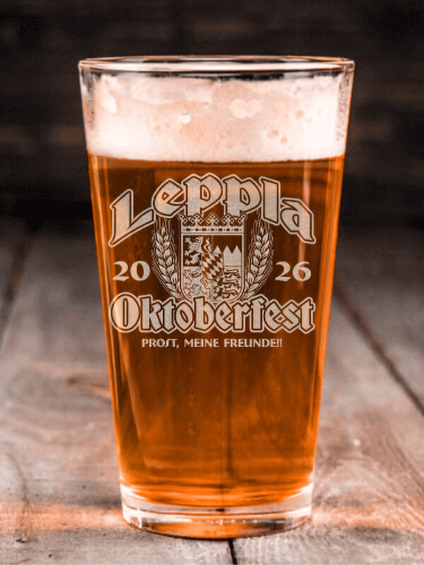 Oktoberfest : Pint Glasses - Engraved