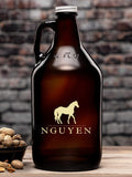 Horse : Beer Growlers - Color Printed