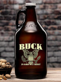 In God We Trust : Beer Growlers - Color Printed