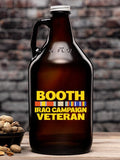 Iraq Campaign Veteran : Beer Growlers - Color Printed