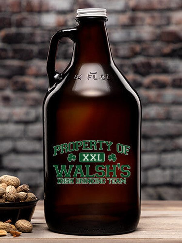 Irish Drinking Team : Beer Growlers - Color Printed