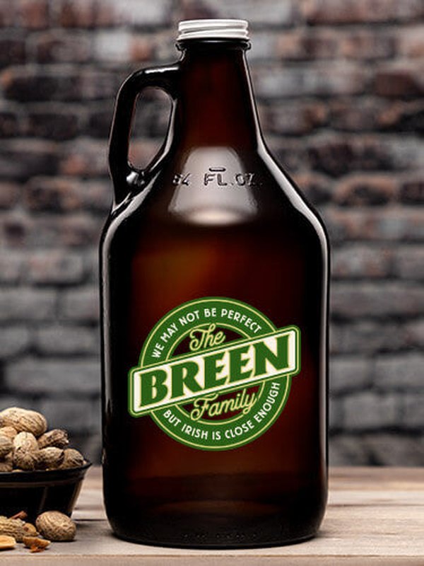 Perfectly Irish : Beer Growlers - Color Printed