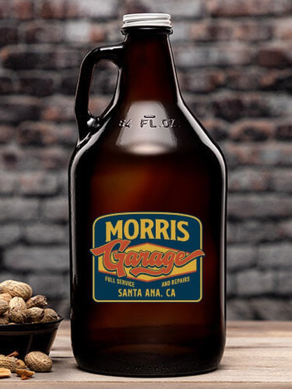 Retro Garage : Beer Growlers - Color Printed