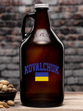 Ukrainian Varsity : Beer Growlers - Color Printed