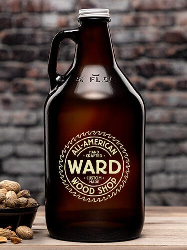 Wood Shop : Beer Growlers - Color Printed