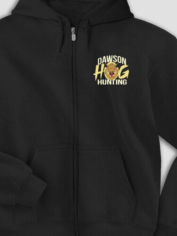 Hog Hunting : Embroidered Zip Hoodies product image 1