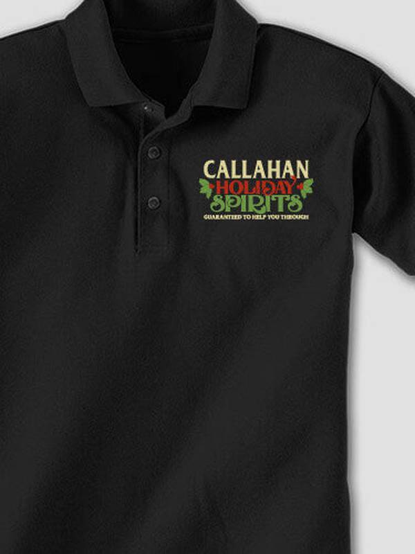 Holiday Spirits : Embroidered Polo Shirts product image 1