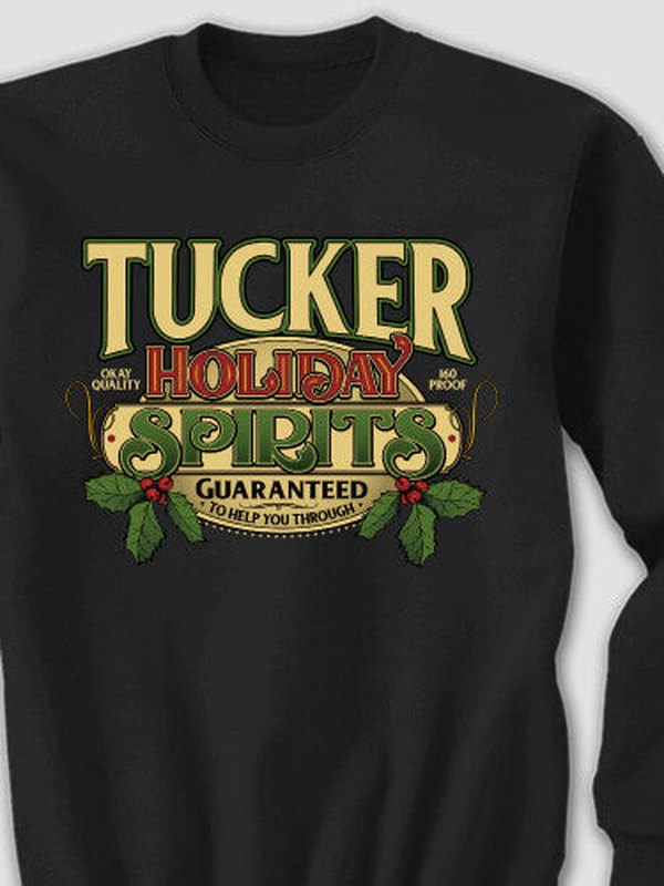 Holiday Spirits : Printed Sweatshirts product image 1