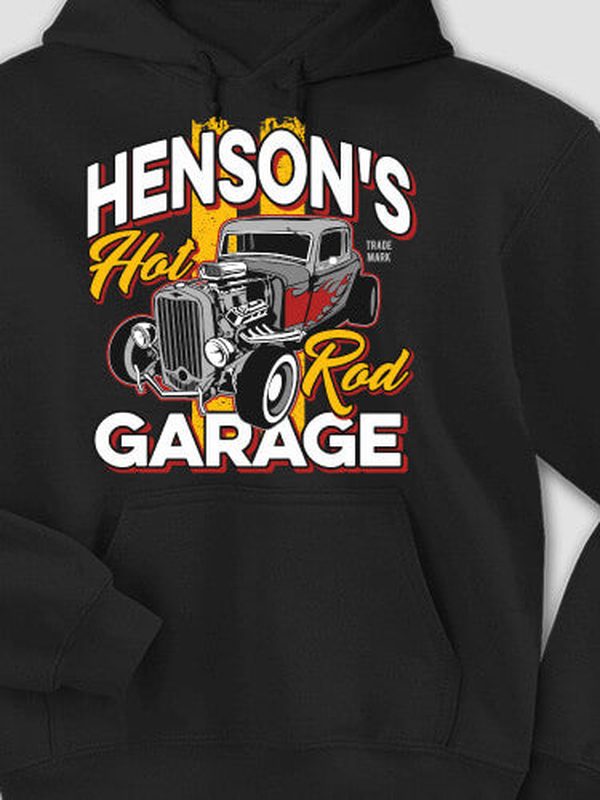 Hot Rod Garage : Printed Hoodies product image 1