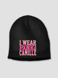 I Wear Pink : Embroidered Beanies